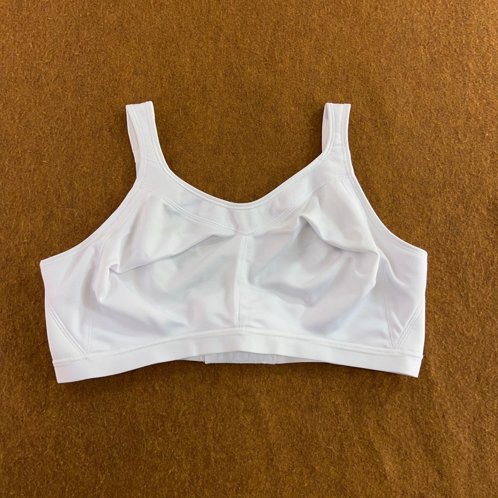 Playtex Womens 40DDD White 18 Hour Active Breathable Wireless Bra 4159 New